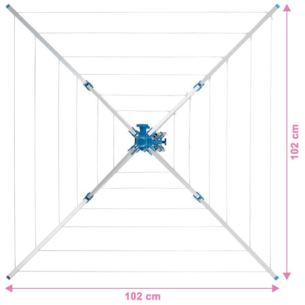 Rebrilliant Aluminium Rotary / Umbrella Clothesline Wayfair.ie